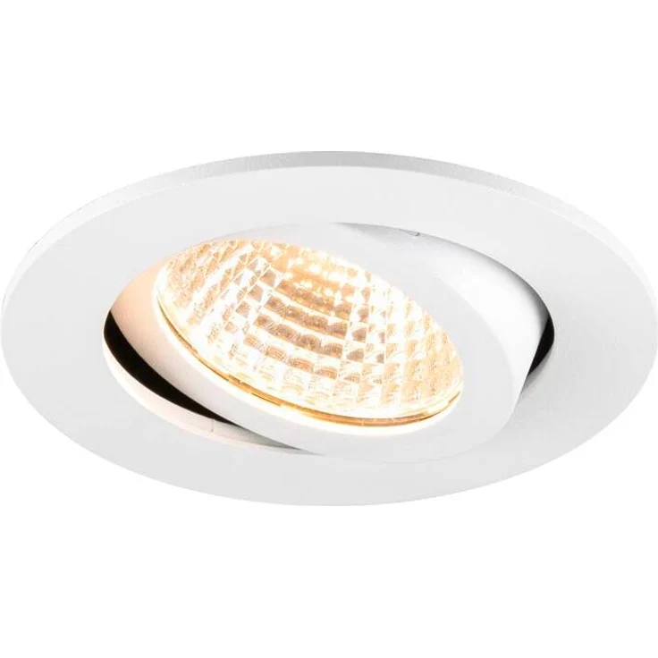 SLV NEW TRIA® 68, Deckeneinbauleuchte, PHASE, AIRTIGHT, rund, 2700 K, 7.5 W, weiß - Downlights