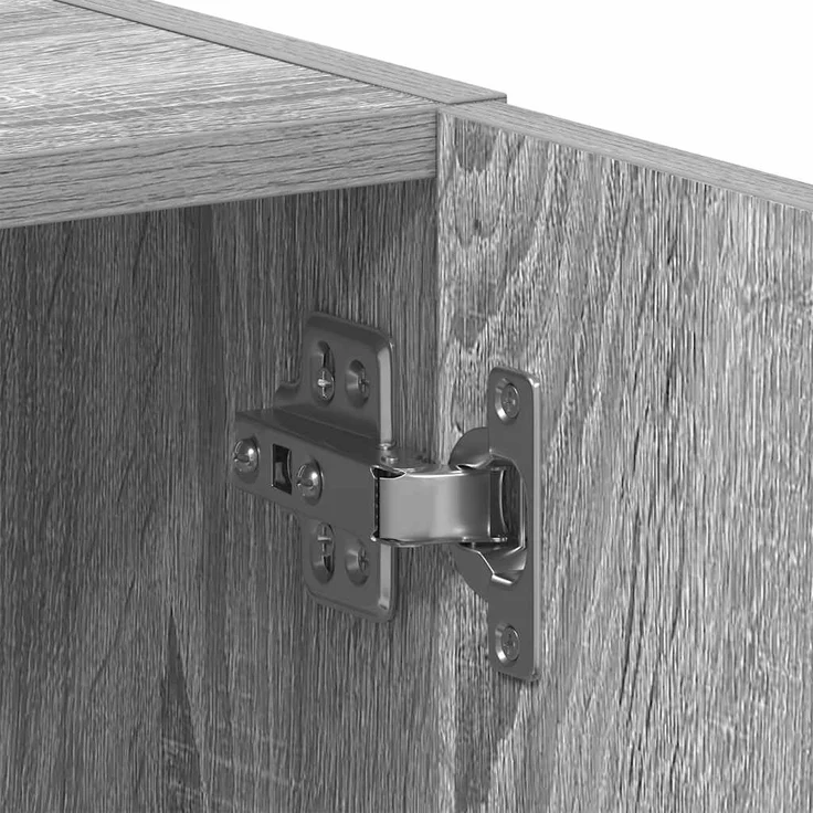 vidaXL Waschmaschinenschrank Grau Sonoma 64x24x190 cm Holzwerkstoff 859132 – Bild 9