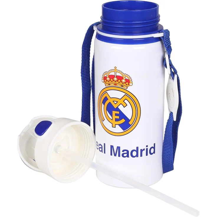 Sarcia. eu Trinkflasche Real Madrid Aluminium THERMOFLASCHE, mit Schulterriemen 600ml – Bild 6