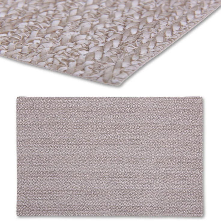 2er Set Tischset Platzset Tischmatte Platzdeckchen ca. 30x45 cm Auswahl: geflochten - beige – Bild 3