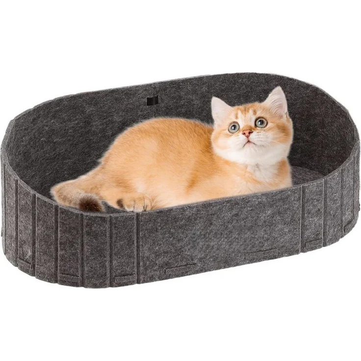 FOUORTUNATE-BEE Tierbett Katzenbett Filzkissen für Katzen im Innenbereich, für Stuhl, Sofa, Fensterbank, Outdoor Nutzung, bequemes Nest – Bild 5