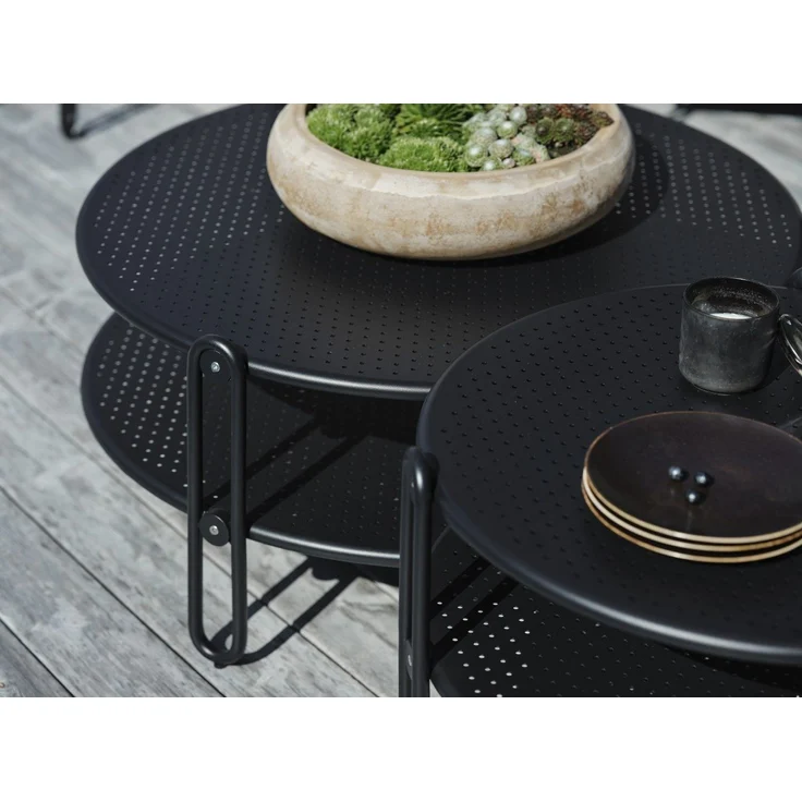 Brafab Blixt Loungetisch Aluminium rund – Bild 2