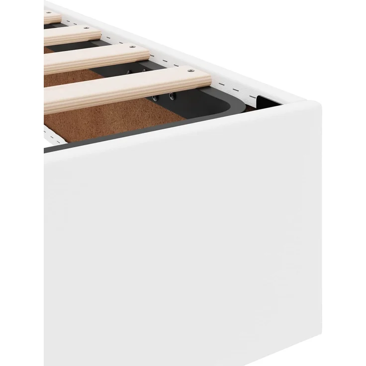 vidaXL Ottoman Bettgestell Reinweiß 160 x 200 cm Kunstleder 3442779 – Bild 10