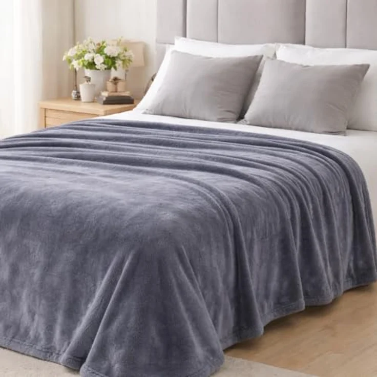 Wohndecke Flanell und Sherpa, VIVA Home, Oberseite weicher Flanell und Rückseite wärmendes Sherpa – Bild 5