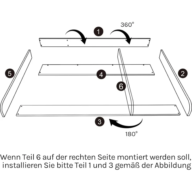 Woltu Wickelkommode, Wickelaufsatz Wickelauflage mit Trennfach Weiß – Bild 8