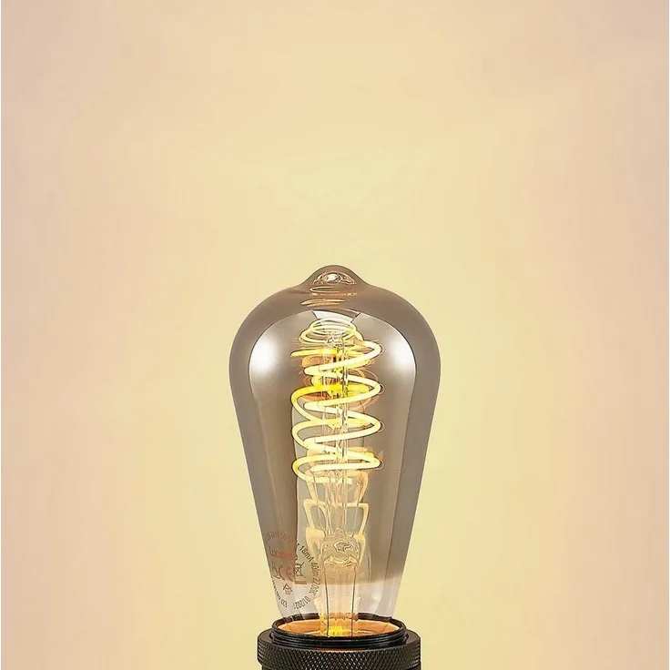 Lucande LED-Leuchtmittel E27 4W LED-Lampe St64, E27, warmweiß