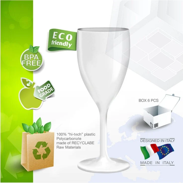Doimoflair Weinglas DoimoFlair Weinglas aus Kunststoff Weinbecher Plastik 34 cl. – Bild 3