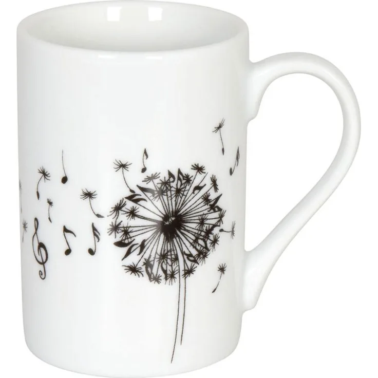 Könitz Minipresso-Tasse Music Dandelion, Espressotasse, Espressobecher, Porzellan, 90 ml, 11 1 353 1775