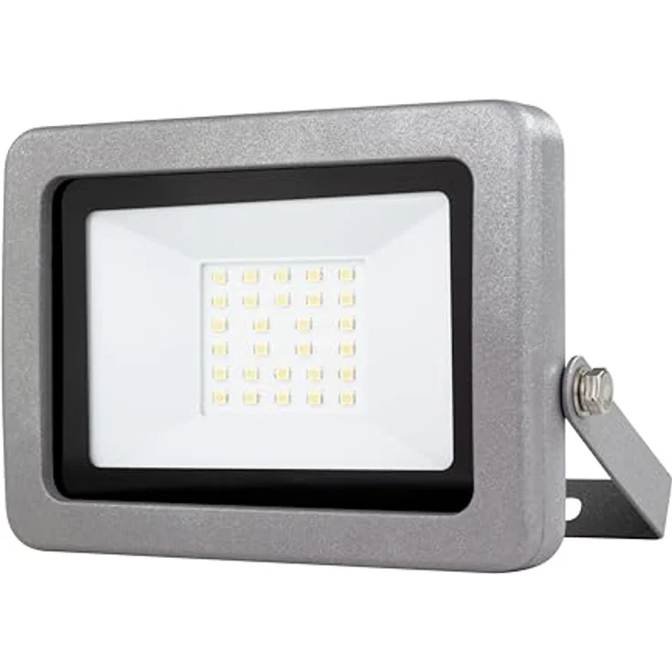 REV LED Strahler für außen FLARE - IP65, LED Leuchte 20W, 1700 Lumen, 6500K – Outdoor Beleuchtung - ideal für Hofeinfahrten, Garagen & Hauseingänge, silber – Bild 2