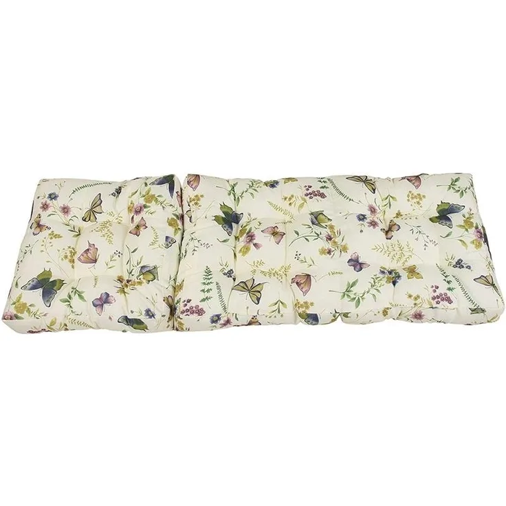 Sitzauflage "Sommerwiese" 120 x 40 x 8 cm mit Lotus Effekt für Gartenbank