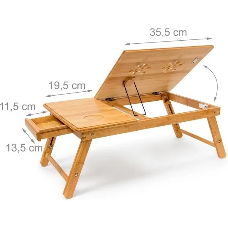 Bambus Betttablett mit Leseklappe 10019147 – Bild 4