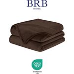 Wohndecke Kuscheldecke Fleecedecke Sofadecke Tagesdecke Bettüberwurf, BRB HOME, 220x240 cm, Flauschig, Weich, Stilvoll, Warm, Einfarbig