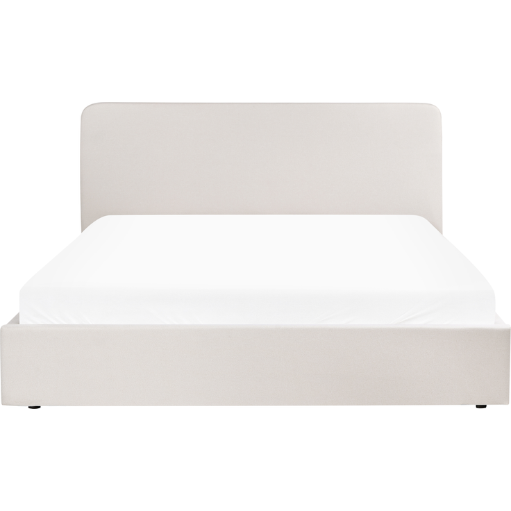Bett mit Stauraum Stoff BRENON 180x200 cm Hellbeige – Bild 5