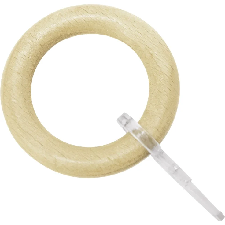 Gardinia Holz-Gardinenringe Shorty für Ø 25 mm Buche 10-er Pack – Bild 1