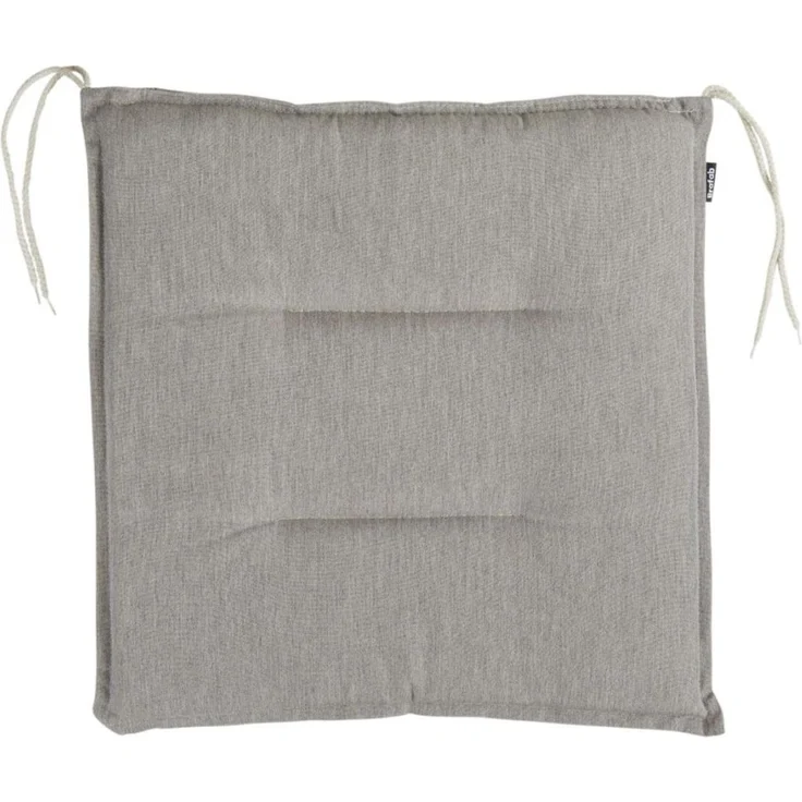 Brafab Sitzkissen Erpe aus Stoff, modern, mit Befestigungsbändern, für Gartenstühle, beige, 46x46x4 cm – Bild 2