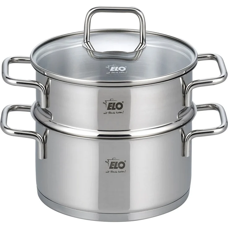 Elo Dampfgartopf, Edelstahl 18/8 (1-tlg), Dampfkochtopf, Ø 18 cm, Induktion – Bild 2