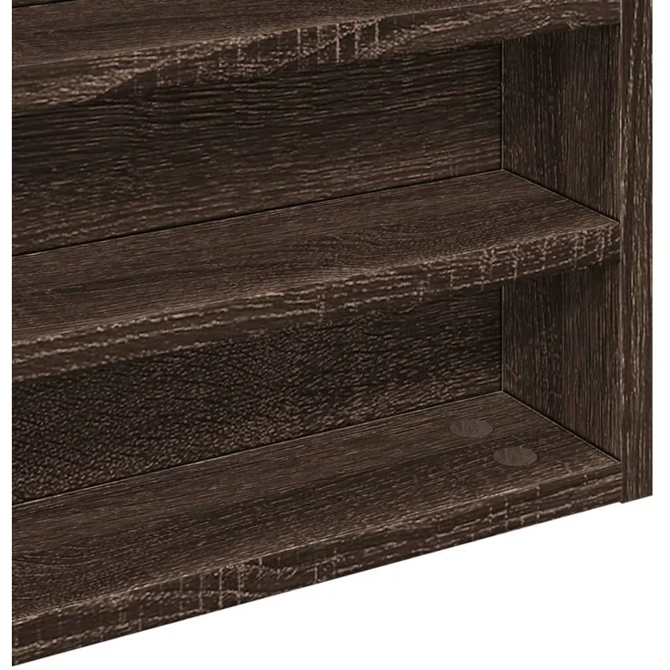 vidaXL Vitrinenschrank Braun Eichen-Optik 60x8,5x58 cm Holzwerkstoff 847967 – Bild 7
