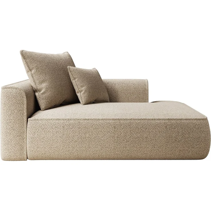 Vente-unique - PINETA - Recamiere ohne Schlaffunktion - Plastik - Kunststoff (PVC) - Taupe - 180 x 115 x 67 cm – Bild 3