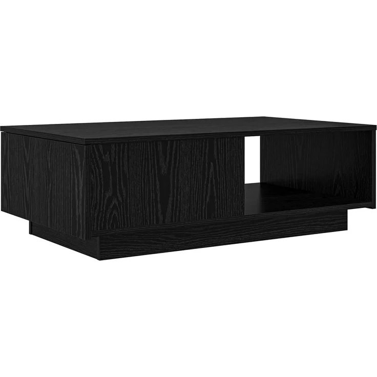 Couchtisch Sofatisch, Schwarz Eichen-Optik 95 x 55 x 31 cm Holzwerkstoff d381e – Bild 1
