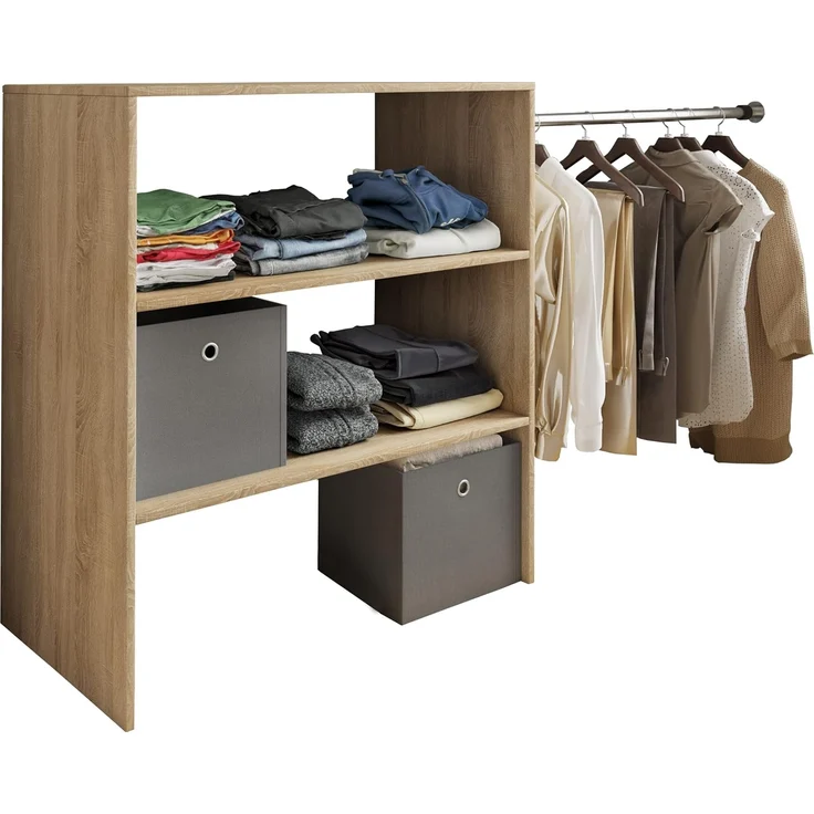 VCM Kleiderschrank Offener Kleiderschrank Dachschrägen Regal Dacho ll
