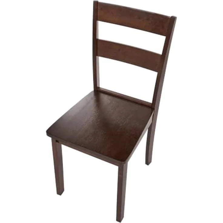 Esszimmerstuhl 2er Set GEORGIA Holz Dunkelbraun – Bild 7
