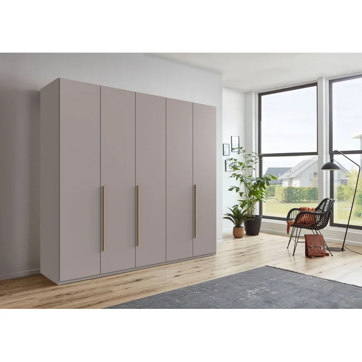 Wimex Drehtürenschrank Kleiderschrank London, in den Breiten 180cm, 225cm oder 270cm (mit verschiedenen Griffen in goldfarben, silberfarben oder schwarz) wahlweise mit Basic- oder Premium-Ausstattung erhältlich – Bild 2