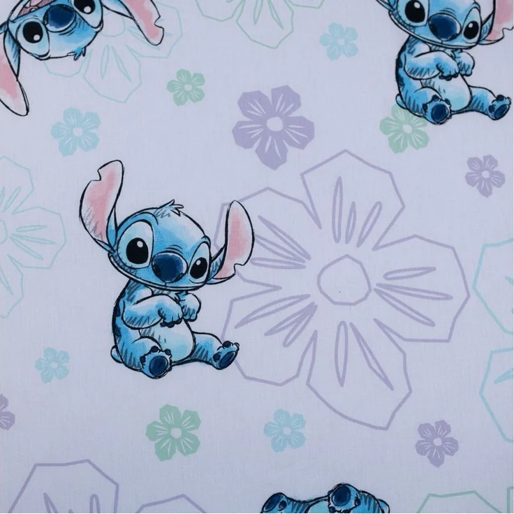 Lilo & Stitch Spannbetttuch aus Baumwolle – Spannbettlaken 90x200 cm für Kinder – Bild 2