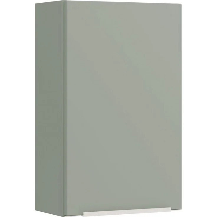 welltime Hängeschrank TRIENT, Hängeschrank 40 cm, gedämpfte Scharniere (Maße (B/H/T): ca. 40/64/20 cm) Schilfgrün, gedämpfte Tür, verstellbare Einlegeböden – Bild 1