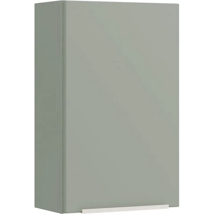 welltime Hängeschrank TRIENT, Hängeschrank 40 cm, gedämpfte Scharniere (Maße (B/H/T): ca. 40/64/20 cm) Schilfgrün, gedämpfte Tür, verstellbare Einlegeböden