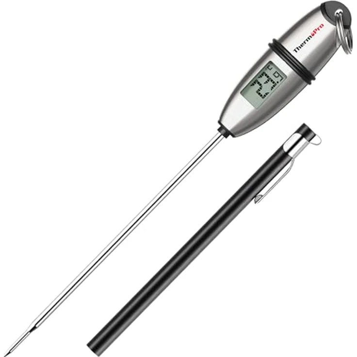 ThermoPro TP02S Digitales Bratenthermometer Fleischthermometer Thermometer Kochen Küchenthermometer Grillthermometer mit langer Sonde, für Braten, Kochen, Grillen/BBQ, Backen, Baby-Ernährung – Bild 2