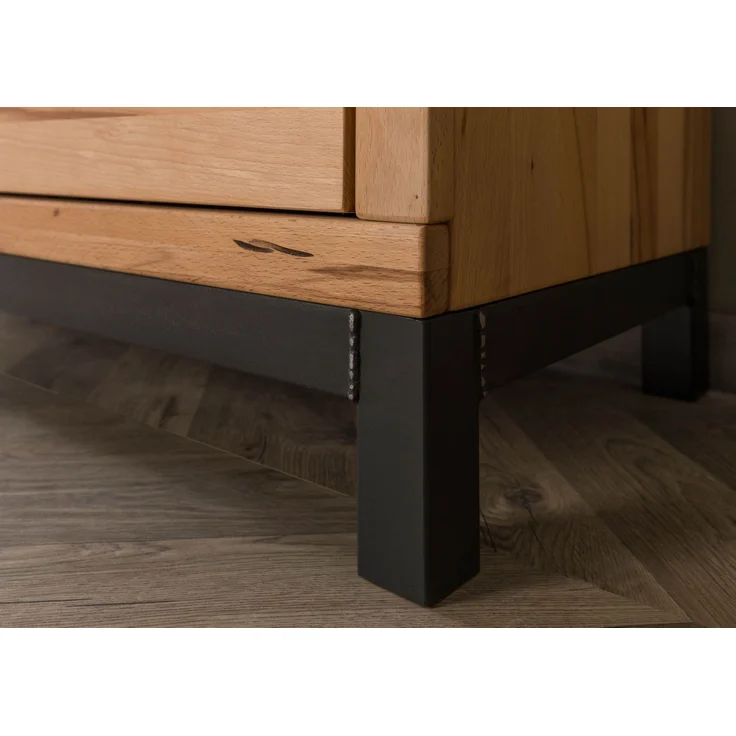 Vitrine Kernbuche 103 x 40 x 205 natur geölt VILLANDERS #101 – Bild 9