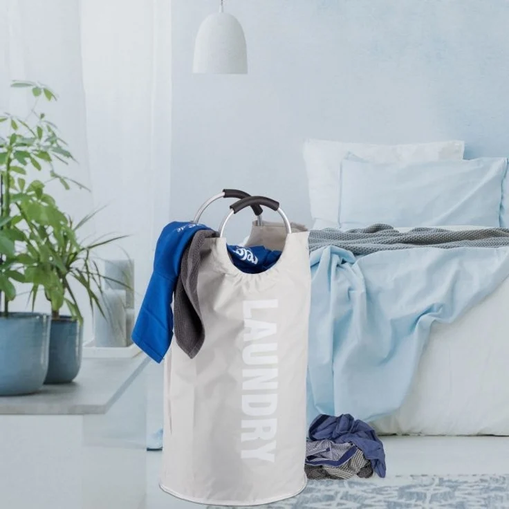 Faltbarer Wäschekorb mit Henkel – Bild 5