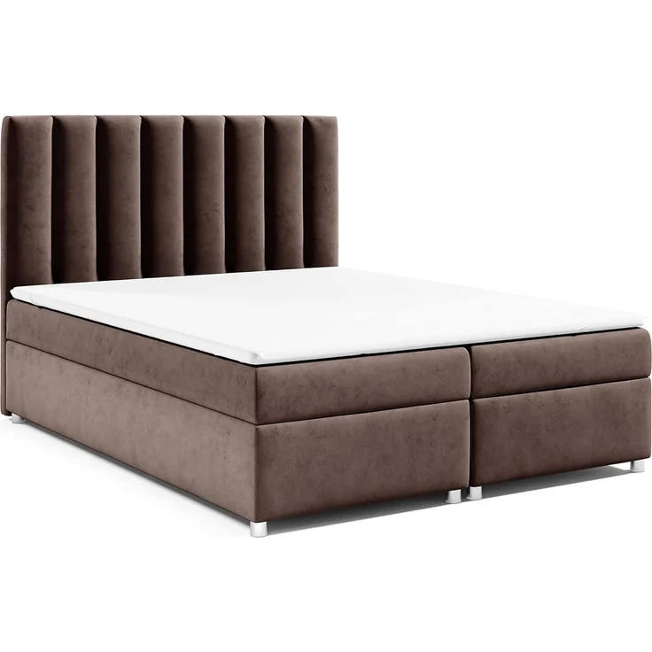 Best for Home Boxspringbett mit Bettkasten Trinity K-10 Bonellfederkern inkl. 7 cm Topper (Bonell-Matratze, gepolstertes Kopfteil, Doppelbett versch. Größen, 140x200 160x200 180x200 200x200 cm), Handwerksqualität, TOP Preis-Leistungs-Verhältnis
