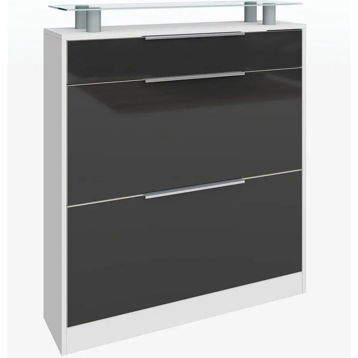 borchardt Möbel Schuhschrank Oliva Breite 89 cm, stehend, mit 2 Doppeltrommeln und 1 Schubkasten