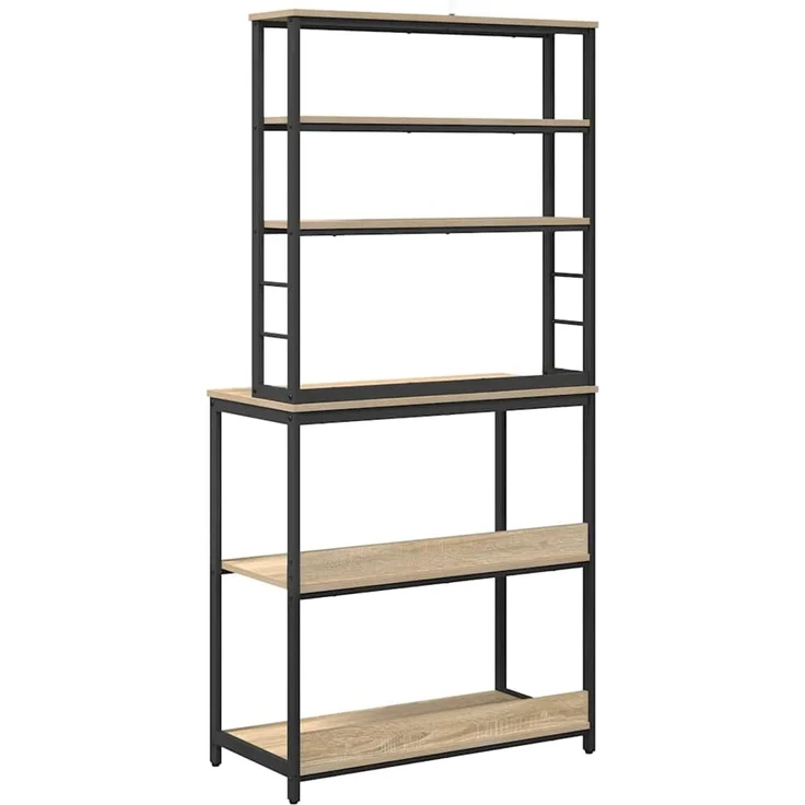 vidaXL Küchenregal Sonoma-Eiche 80 x 40 x 168 cm Holzwerkstoff 883887 – Bild 7