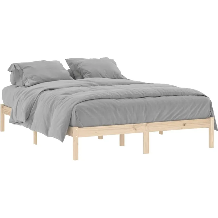 vidaXL Massivholzbett ohne Matratze 152x203 cm Kiefer 822459