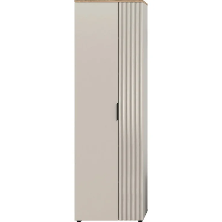 Home affaire Garderobenschrank EDIL, Höhe 190cm, 2 Türen, 5 Böden, 6 Fächer (moderne Farbkombination, Platz für ca. 18 Paar Schuhe) Kleiderschrank, Flurschrank, Hochschrank, Stauraumschrank – Bild 2