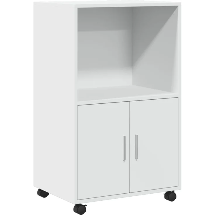 vidaXL Rollschrank Weiß 55x40x91 cm Holzwerkstoff 853182 – Bild 1