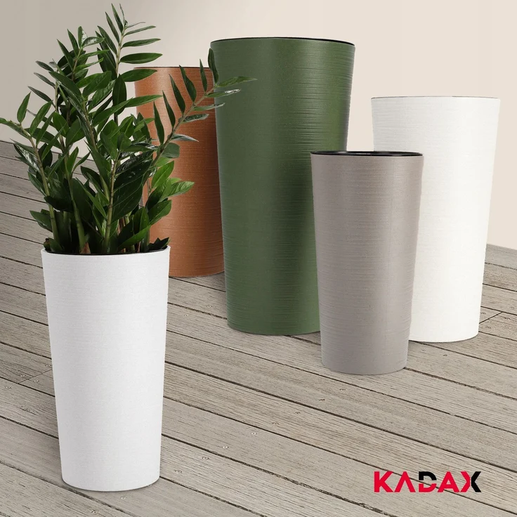 KADAX Blumentopf Blumenabdeckung Ökologisch Weiß 30cm – Bild 4
