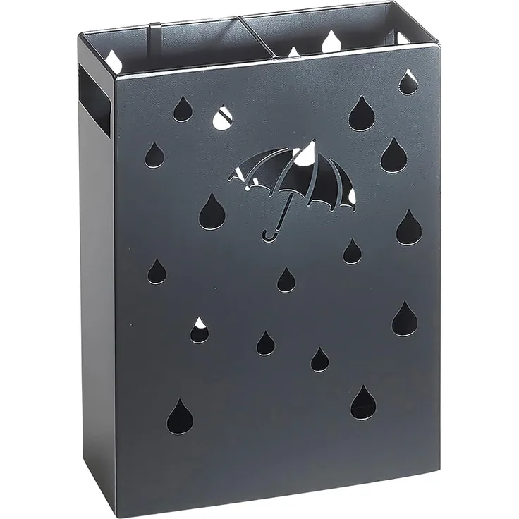 Kobolo Schirmständer Regenschirmständer UMBRELLA aus Metall schwarz