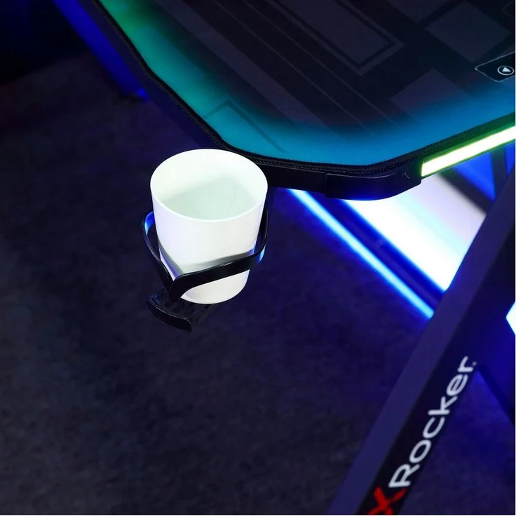 X Rocker Gamingtisch Lumio RGB - Gaming Schreibtisch mit Beleuchtung & App-Steuerung – Bild 3