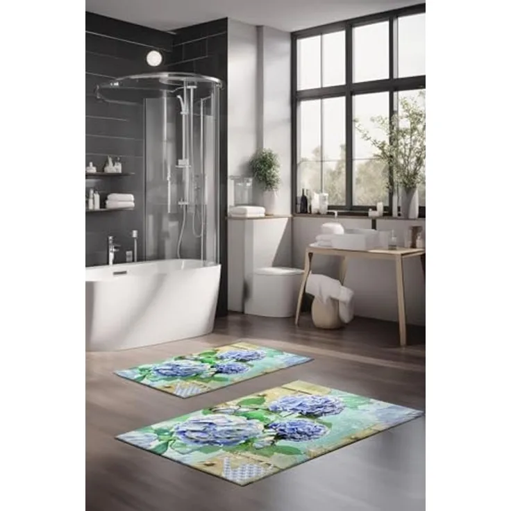 Mijolnir 'CT-5257' Badematten-Set (2-teilig), Mehrfarbig
