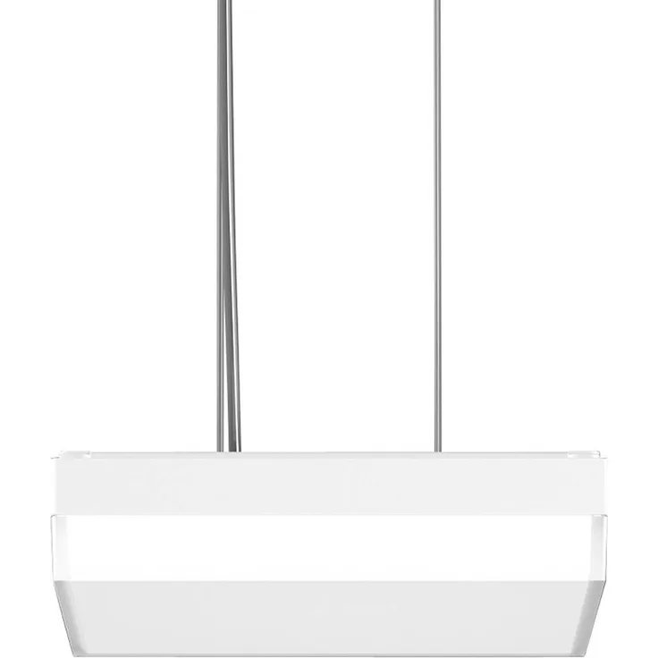RZB Flat Slim+ Pendel DALI 30x30cm, LED Hängeleuchte mit einstellbarem Lichtoutput und Farbtemperatur, weiß/matt, IP40, 22W