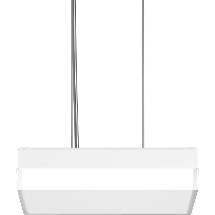 RZB Flat Slim+ Pendel DALI 30x30cm, LED Hängeleuchte mit einstellbarem Lichtoutput und Farbtemperatur, weiß/matt, IP40, 22W