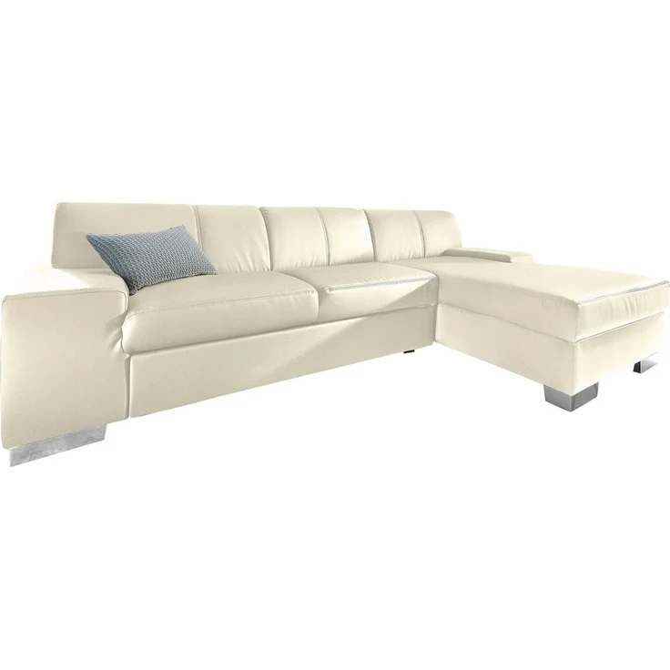 DOMO collection Ecksofa Star, zeitlose Formensprache, elegante Optik, Breite 248cm, L-Form, wahlweise mit Bettfunktion – Bild 2
