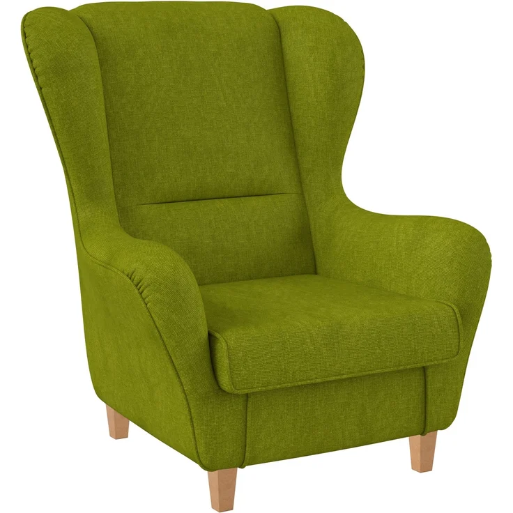 Supellex Sofia Ohrensessel mit Hocker | Design Vienna Hellgrün – Bild 7