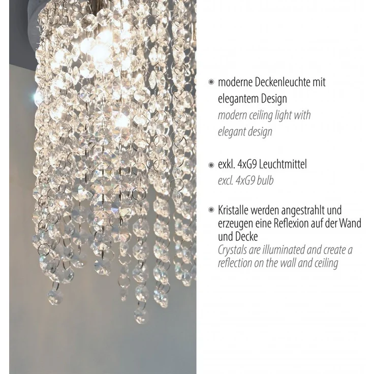 JUST LIGHT 15064-17 KULUNKA Kronleuchter chrom – Bild 7