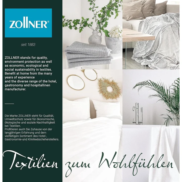 ZOLLNER Gästehandtücher, Walkfrottier (10-St), 30x50 cm, 100% Baumwolle, vom Hotelwäschespezialisten – Bild 7