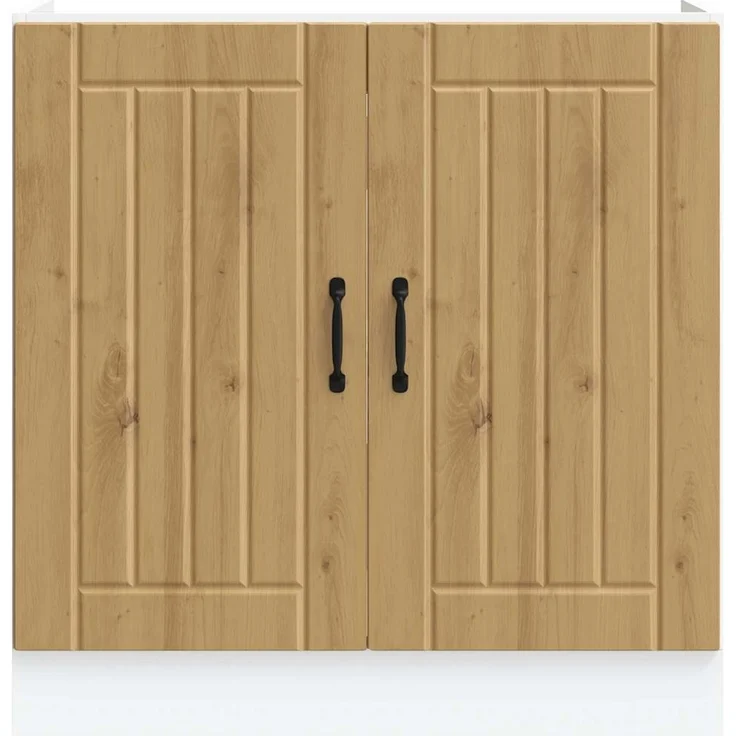 vidaXL Spülenunterschrank Lucca Artisan-Eiche Holzwerkstoff 853696 – Bild 3