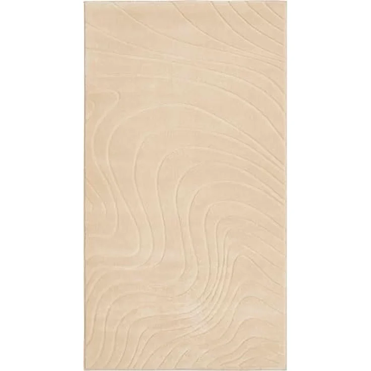 Andiamo Teppich Dale, rechteckig, Höhe: 10 mm, Uni Farben, Hoch-Tief-Struktur, Carving-Effekt, Wohnzimmer – Bild 8